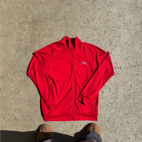 Everlast Red Lightweight Performance Shirt Jacket NWOT - Picture 1 of 3
